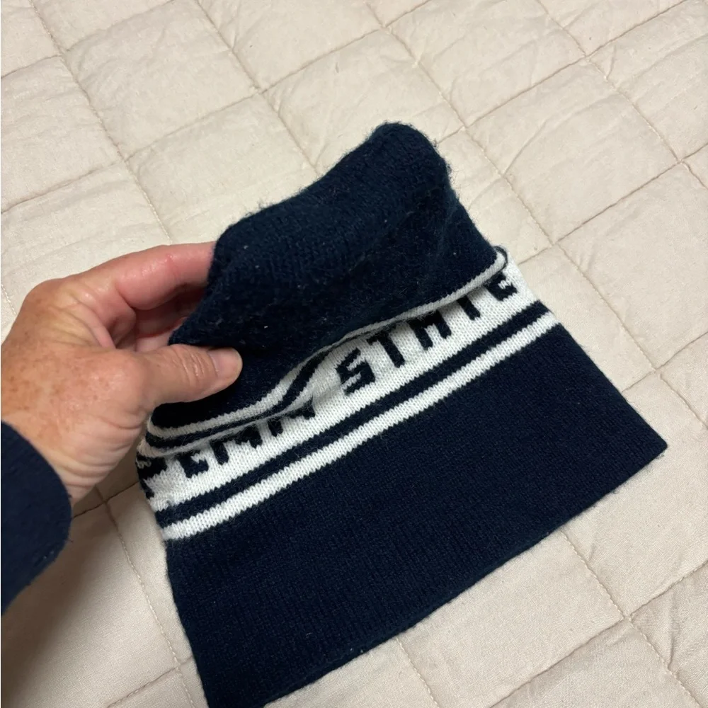 Vintage Penn State Navy & White Beanie Hat